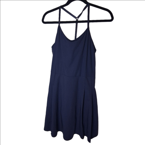 Tommy Bahama Dresses & Skirts - Tommy Bahama Tennis Dress Navy Blue Pleated Padded Built In Bodysuit Lg Womens